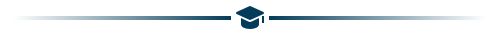 graduation cap - horizontal line